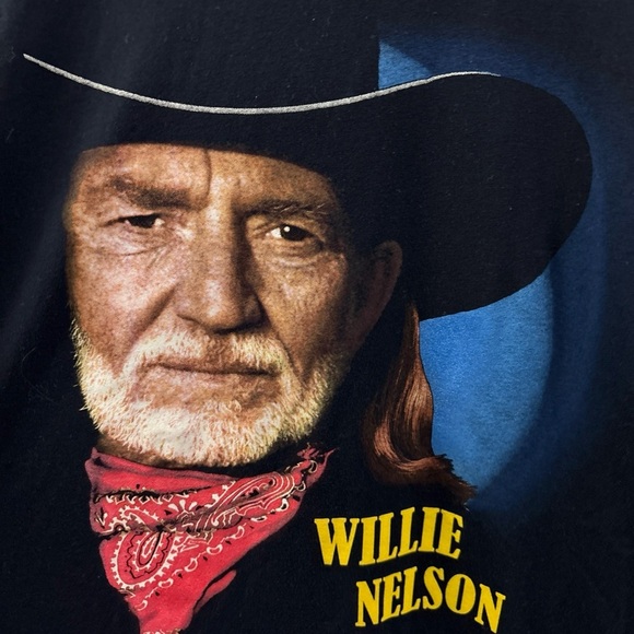 Willie Nelson Band Tee Size 2XL Summer/Fall Tour 2021 Next Level Apparel Black - Picture 3 of 7